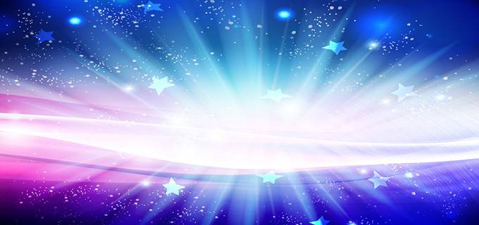 时尚蓝色炫彩简历封面背景图片