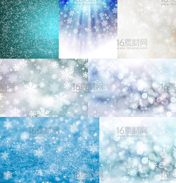 冬季雪花淡雅背景图片大全