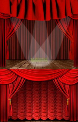 舞台幕布桌面背景图片高清