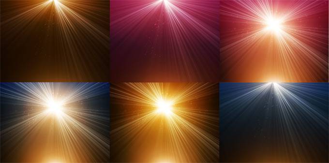 绚丽光芒淡雅幻灯片背景图片