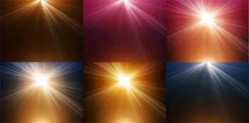 绚丽光芒淡雅幻灯片背景图片