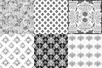 平铺花纹黑白背景图片