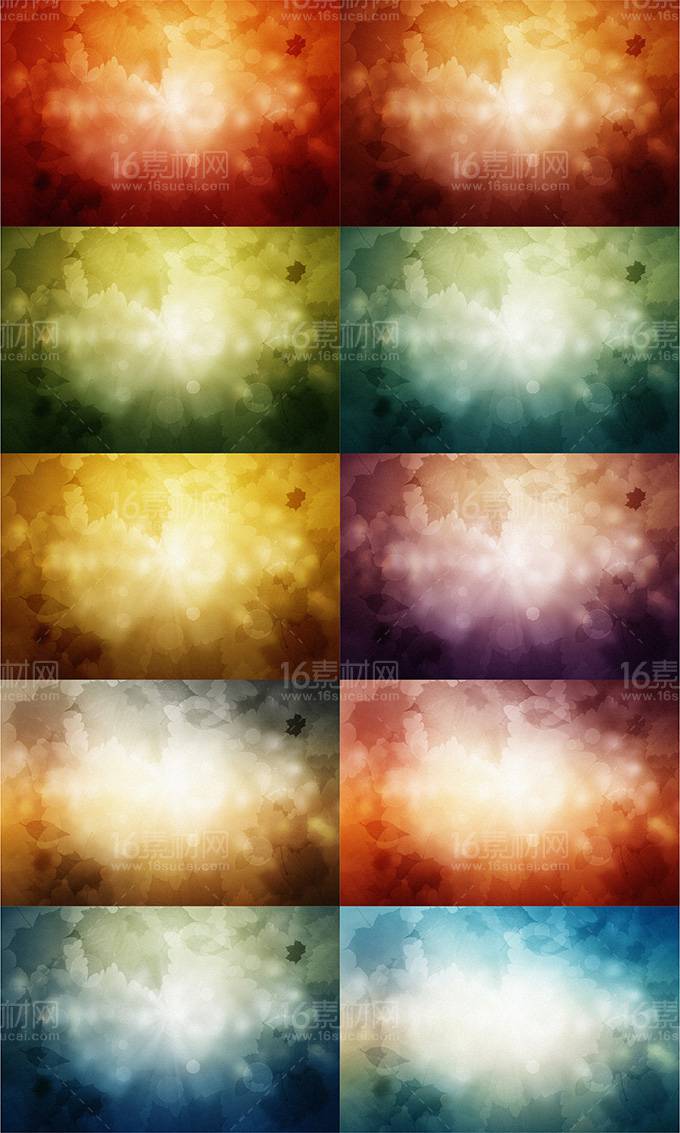 绚彩树叶背景图片大全