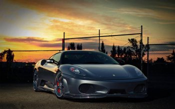 高清法拉利F430敞篷跑车图片