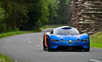 AlpineA1忧郁蓝色旋风雷诺跑车壁纸