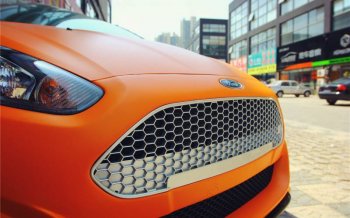 长安福特香橙系耀眼街拍组图