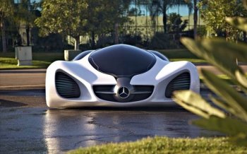 奔驰概念白色酷炫超跑亮相