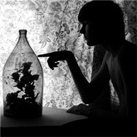 时尚经典的黑白人物头像图片