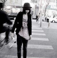 时尚经典的黑白人物头像图片