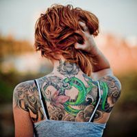 欧美混搭系qq个性纹身头像