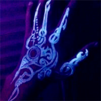 艳丽色彩的微信纹身头像图片