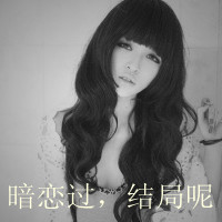 孤独悲伤女生黑白带字头像图片