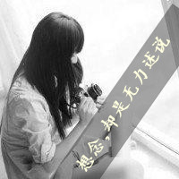 孤独悲伤女生黑白带字头像图片