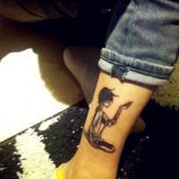 超拽霸气的美女纹身头像图片