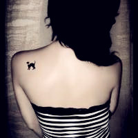 超拽霸气的美女纹身头像图片