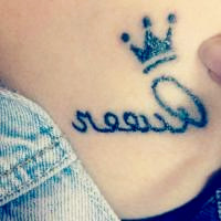 时尚简约小清新女生纹身头像