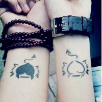 时尚简约小清新女生纹身头像