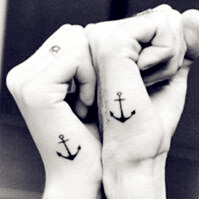 时尚简约小清新女生纹身头像