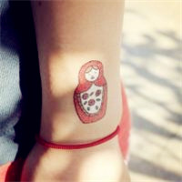 时尚简约小清新女生纹身头像