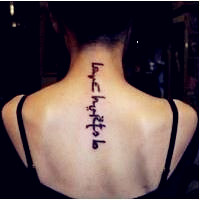 时尚简约小清新女生纹身头像