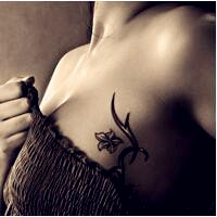 时尚简约小清新女生纹身头像