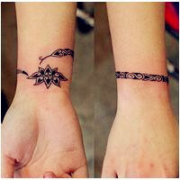 时尚简约小清新女生纹身头像