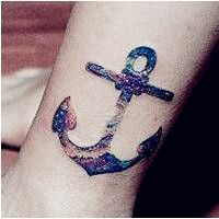 时尚简约小清新女生纹身头像