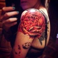 性感美女个性纹身微信头像