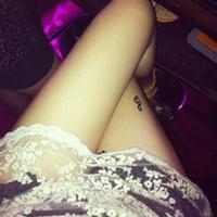 性感美女个性纹身微信头像