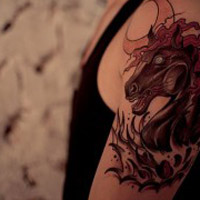 90后非主流女生纹身头像合集