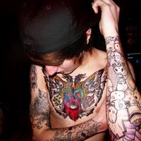 另类个性欧美男生纹身头像图