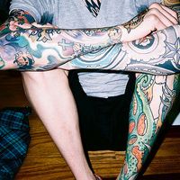 另类个性欧美男生纹身头像图