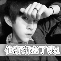2016最新黑白带字男生头像
