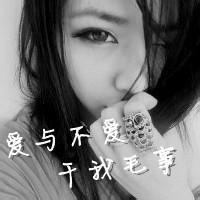 超拽霸气黑白带字女生头像