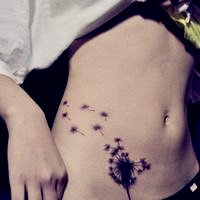 超霸气的社会美女纹身头像