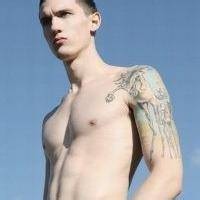 欧美风超拽帅哥纹身头像