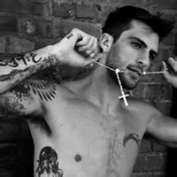 欧美风超拽帅哥纹身头像