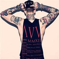 欧美风超拽帅哥纹身头像