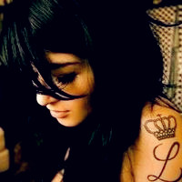 超唯美的非主流美女纹身头像