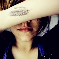 超唯美的非主流美女纹身头像