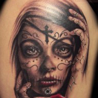 时尚个性情侣纹身头像图片