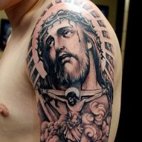 时尚个性情侣纹身头像图片