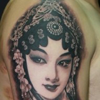 时尚个性情侣纹身头像图片