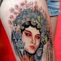 时尚个性情侣纹身头像图片