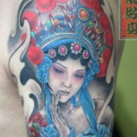 时尚个性情侣纹身头像图片