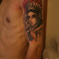 时尚个性情侣纹身头像图片