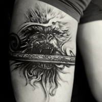 超拽qq情侣纹身头像图片