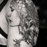 超拽qq情侣纹身头像图片