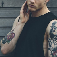 最新时尚个性纹身头像图片