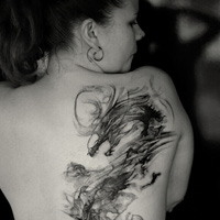 超拽qq情侣纹身头像图片